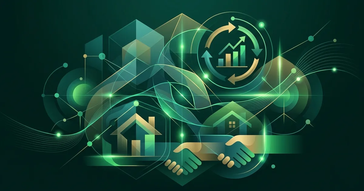 Two people sitting across a table negotiating, with psychology labels like tactical empathy, anchoring, and mirroring floating between them