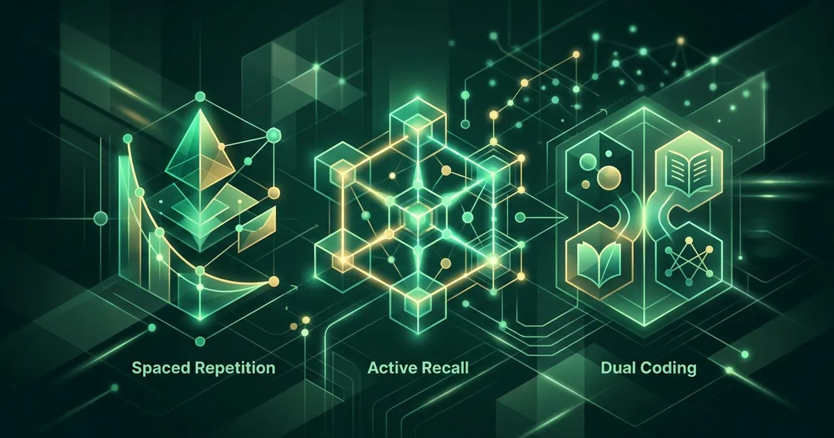 Open book with glowing neural pathways rising from the pages, symbolizing memory retention through science-backed reading techniques