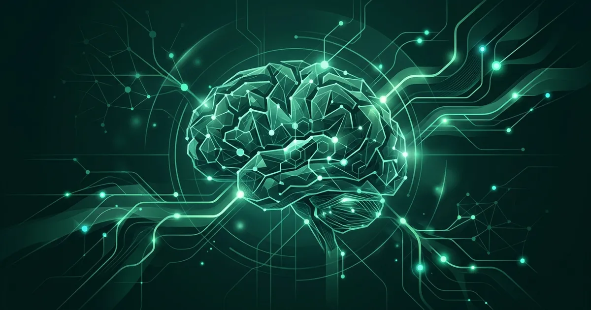 Glowing neural pathways forming new connections inside a translucent human brain illustration