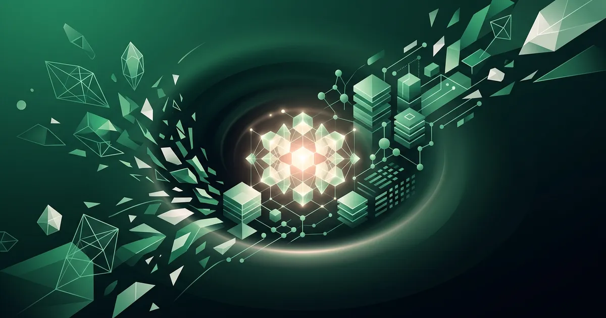 Person in a shower with thought bubbles forming a swirling vortex of interconnected curious questions