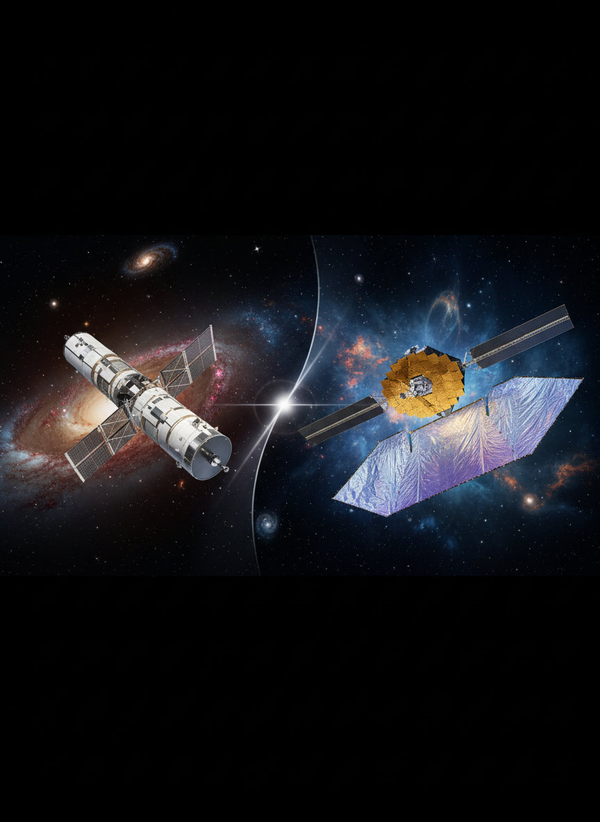 Clash of the Titans: Hubble vs. Webb