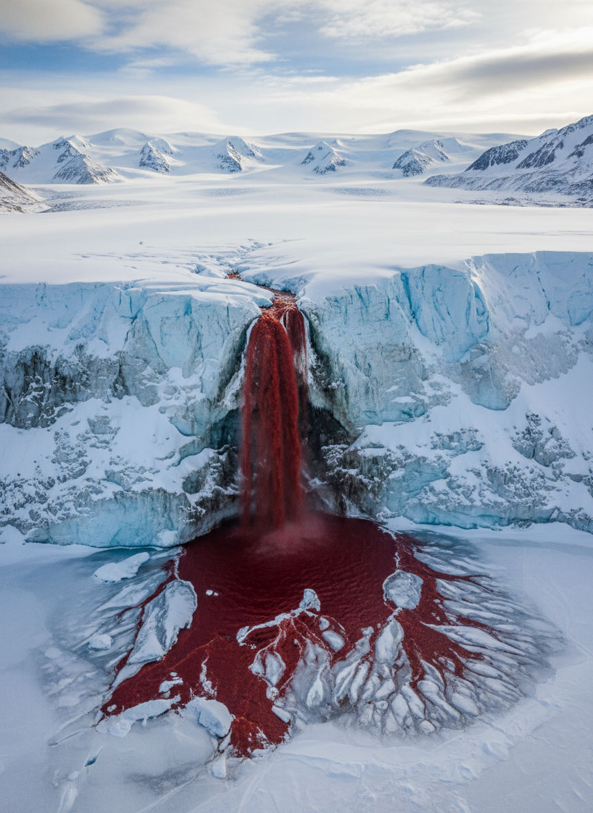 Das Rätsel der blutenden Gletscher