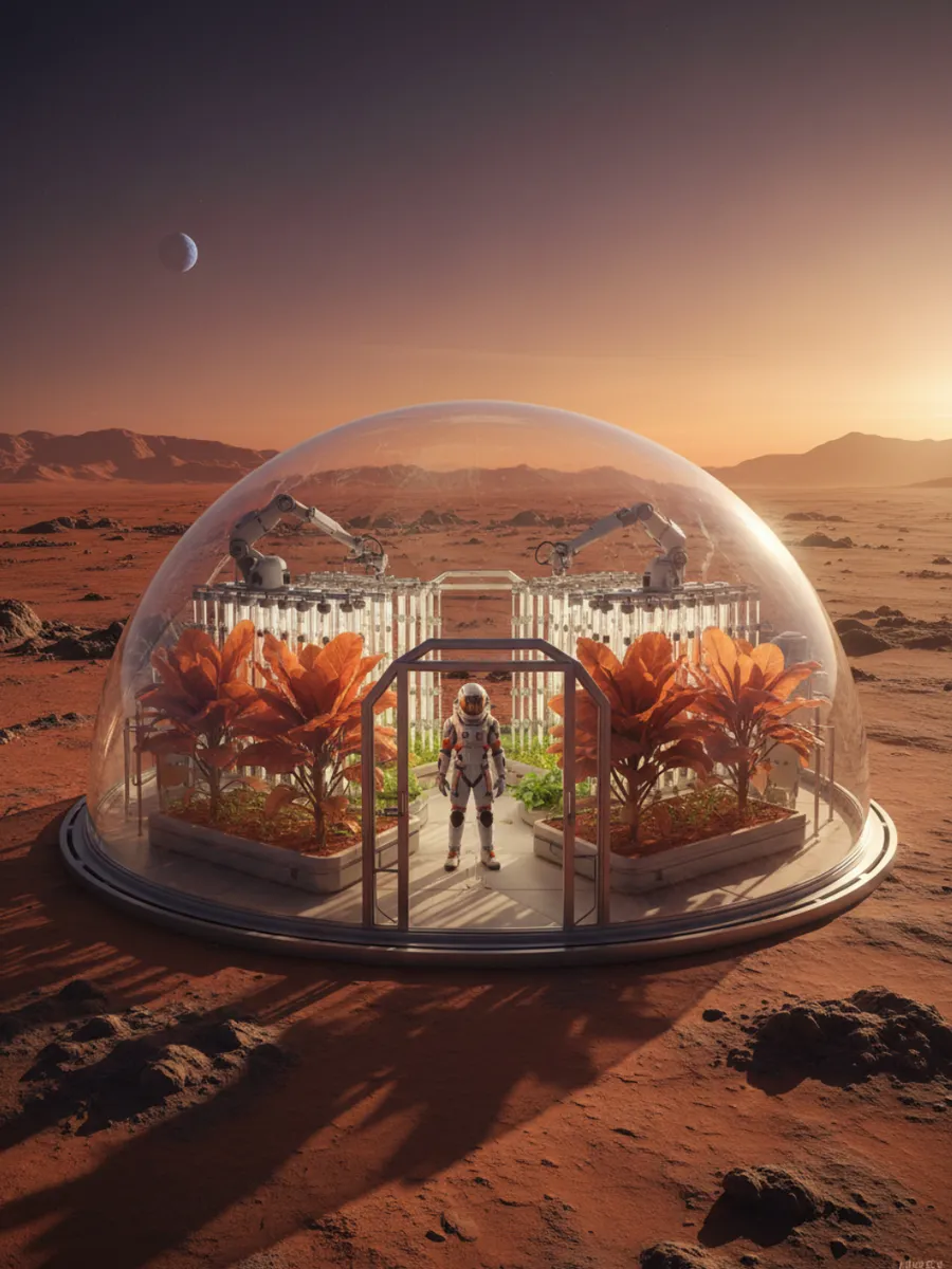 Gärtnern auf dem Mars: Die rote Erde bändigen