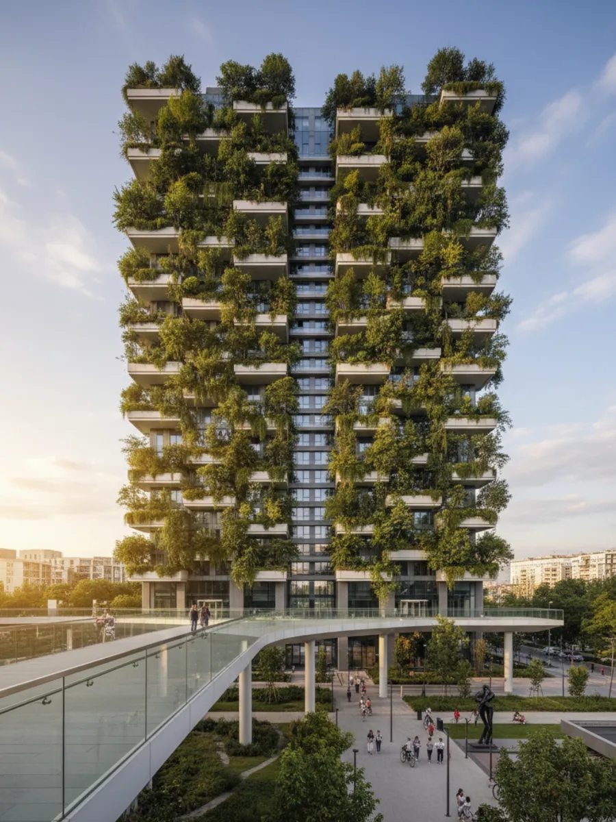 Grüne Giganten: Architektur der vertikalen Wälder