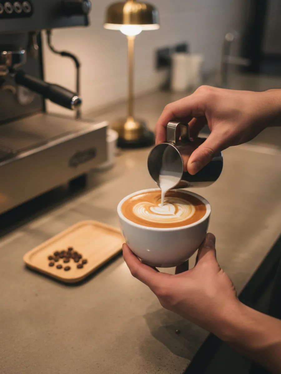 Master the Pour: Your First Latte Art Heart