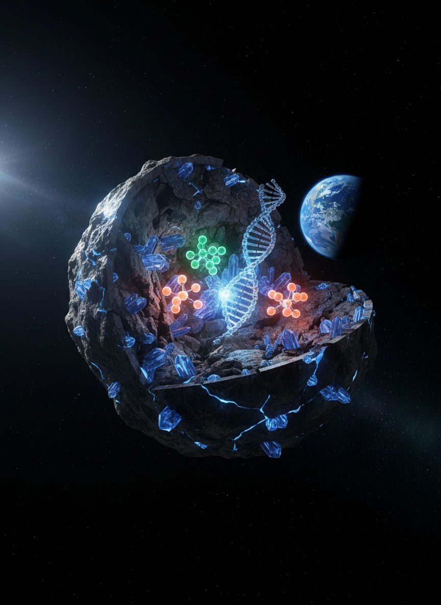 The Cosmic Recipe: DNA on Asteroid Ryugu