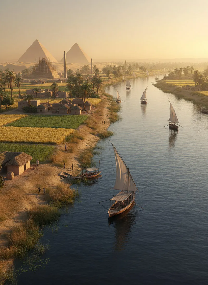 The Pulse of Pharaohs: The Nile 2000 BCE
