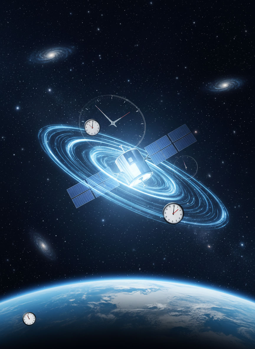 Time Travel in Orbit: Why Satellites Tick Differently