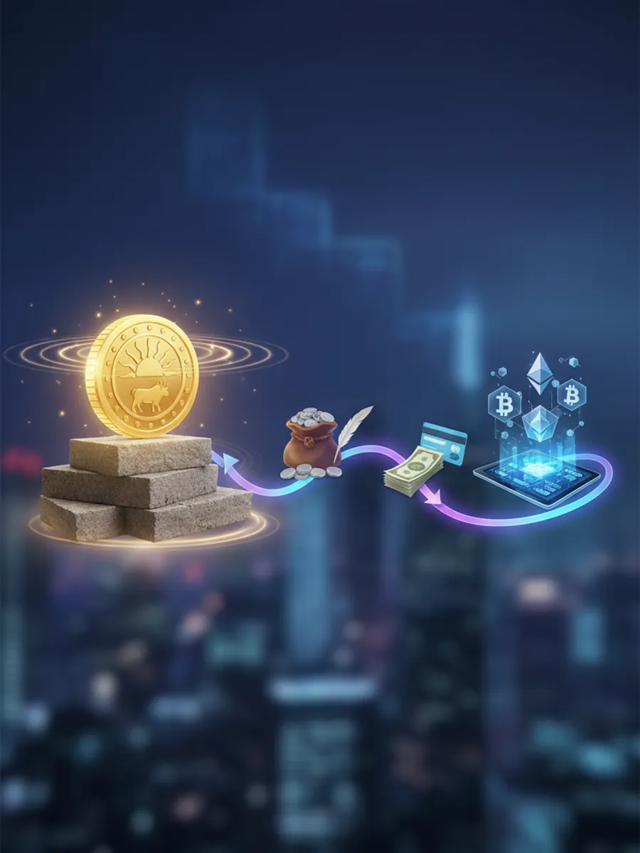 Vom Tausch zum Token: Die Evolution des Geldes